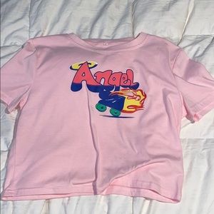 Pink angel t-shirt